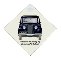Ford Model C Deluxe Saloon 1934-35 Car Window Hanging Sign